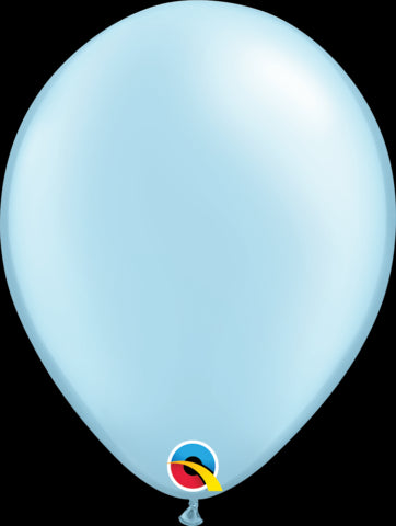 11" ROUND PEARL LIGHT BLUE QUALATEX PLAIN LATEX